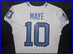 Drake Maye Signed University Of North Carolina Tar Heels Game Issued Jersey