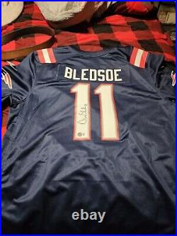 Drew Bledsoe Game Issued Nike Auto Patriots Jersey Beckett Authenticated