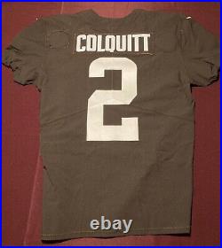 Dustin Colquitt Cleveland Browns NFL Team Issued Practice Jersey (Tennessee)