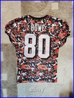 Dwayne Bowe, Cleveland Browns, Player Issue Camo Practice Jersey, Signed