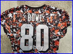 Dwayne Bowe, Cleveland Browns, Player Issue Camo Practice Jersey, Signed