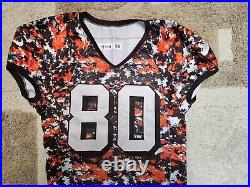 Dwayne Bowe, Cleveland Browns, Player Issue Camo Practice Jersey, Signed