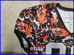 Dwayne Bowe, Cleveland Browns, Player Issue Camo Practice Jersey, Signed