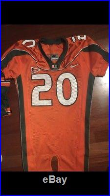Ed Reed Game-issued Signed Jersey Miami Hurricanes Nat Champ