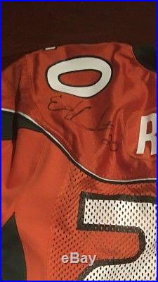 Ed Reed Game-issued Signed Jersey Miami Hurricanes Nat Champ