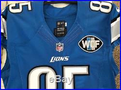 Eric Ebron Detroit Lions Game Worn Team Issued On Field Authentic Jersey