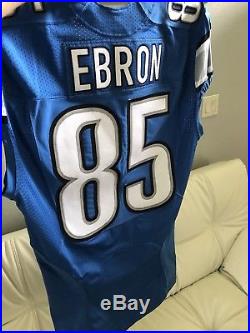 Eric Ebron Detroit Lions Game Worn Team Issued On Field Authentic Jersey
