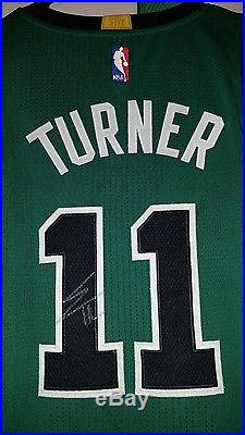 Evan Turner Boston Celtics Game Issue Alternate Jersey NBA Signed Autographed
