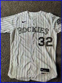 Ezequiel Tovar Game Issued Jersey Colorado Rockies Pre Rookie Jersey 2022