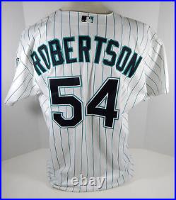 Florida Marlins Robertson #54 Game Issued White Jersey DP07266