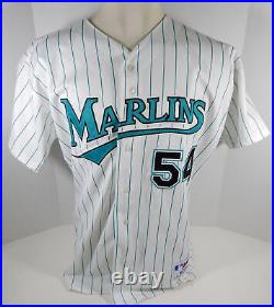 Florida Marlins Robertson #54 Game Issued White Jersey DP07266