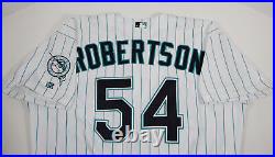 Florida Marlins Robertson #54 Game Issued White Jersey DP07266