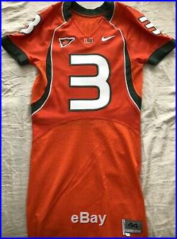 Frank Gore 2004 Miami Hurricanes TEAM ISSUED authentic Nike stitched game jersey