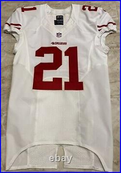 Frank Gore Autographed 2014 Nike Game Issued White Jersey San Francisco 49ers
