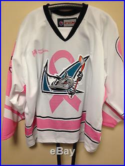 Frazer McLaren Game Issued Pink in the Rink Jersey Size 58