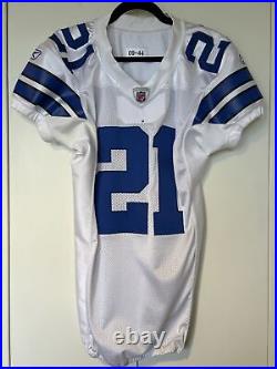 GAME WORN 2009 Dallas Cowboys #21 Reebok Jersey Issued Size 44 DEION SANDERS FAN