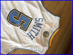 GAME WORN JR SMITH BASKETBALL JERSEY Denver Nuggets Adidas RARE Team Issued