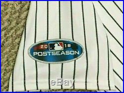 GARDNER #11 sz 44 2018 Yankees Game Jersey Issued HOME POST SEASON STEINER MLB