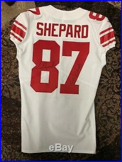 GIANTS STERLING SHEPARD 2018 GAME ISSUED AUTO JERSEY SIZE 40! Rare