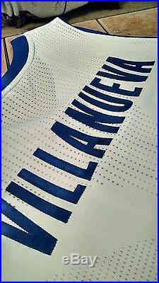 Game Issued Adidas Charlie Villanueva Detroit Pistons 13/14 Home White Jersey