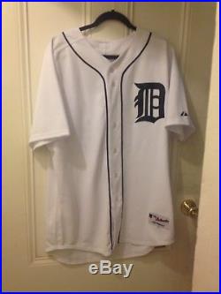 Game Issued And Signed Miguel Cabrera Majestic Detroit Tigers Jersey Size 48
