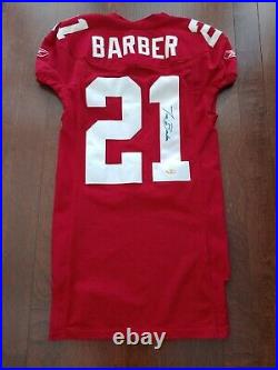 Game Issued & Autographed'04 Tiki Barber New York Giants Football Jersey withCOA