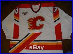 Game Issued Calgary Flames JS Giguere 1998 Game One Japan Jersey 58G Goalie