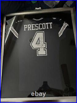 Game Issued Dak Prescott Jersey Signed And Framed Rookie