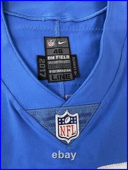 Game Issued Detroit Lions Brian Mihalik Nike Vapor Elite NFL Football Jersey 46