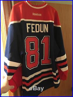 Game Issued Edmonton Oilers Retro Tyler Fedun Jersey