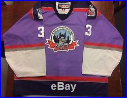 Game Issued Jeff Malcolm Hartford Wolf Pack Jersey