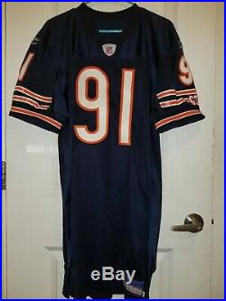 Game Issued Reebok Chicago Bears Tommie Harris Home Jersey Size 48