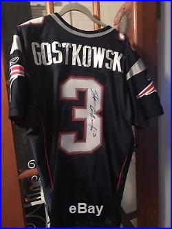 Game Issued Signed Stephen Gostkowski Patriots Jersey