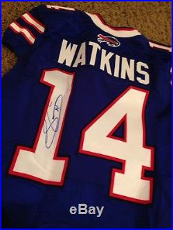 Game Issued/Worn Autographed Sammy Watkins Buffalo Bills Jersey Size 38