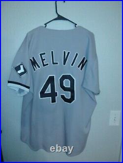 Game Issued Worn Russell Chicago White Sox Bob Melvin Road Jersey Size 50 MLB