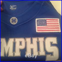 Game Used Memphis Tigers Nike Elite Tyreke Evans Game Worn Jersey Team Issued