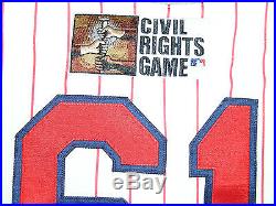 Game Worn 2009 Cincinnati Reds Civil Rights Jersey Team Issued Used Authentic