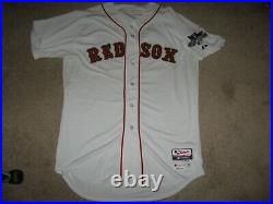 Game Worn/Issued Boston Red Sox 2013 World Series Champs Opening Day Jersey-Gold