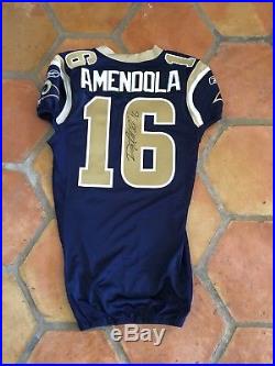 Game Worn/Issued St Louis Rams New England Patriots Danny Amendola Jersey