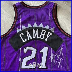 Game Worn Marcus Camby 1997-98 Toronto Raptors Nike 50 +3 Jersey Auto Team Issue