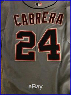 Game issued Miguel Cabrera Away Detroit Tigers Jersey
