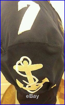 Game used or issue Navy Midshipmen football jersey