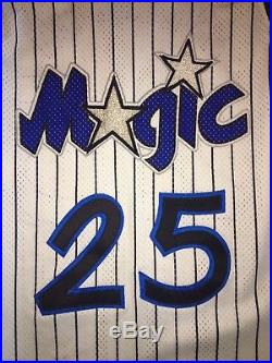 Game-worn/Issued Champion Pro cut Nick Anderson Orlando Magic Home Jersey 1995