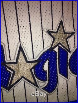 Game-worn/Issued Champion Pro cut Nick Anderson Orlando Magic Home Jersey 1995