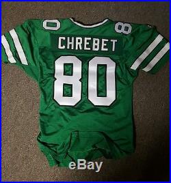 Game worn/issued New York Jets Chrebet jersey NFL