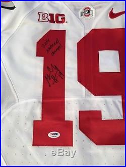 Gareon Conley 2014 Ohio State Buckeyes Game Issue Football Jersey Signed PSA/DNA