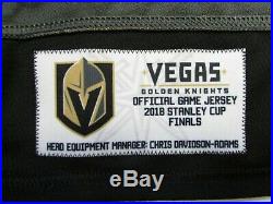 Garrison Vegas Golden Knights 2018 Stanley Cup Final Adidas Game Issued Jersey