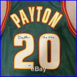 Gary Payton Seattle Supersonics Champion Jersey Game Issued Sz 42 L+2 All Star