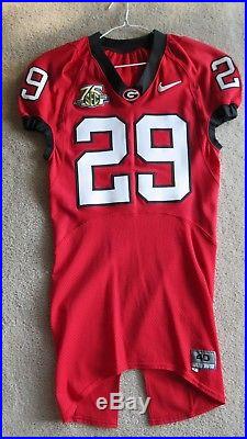 Georgia Bulldogs Authentic Game Used Issued Jersey sz 40