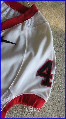 Georgia Bulldogs Authentic Game Used Issued Jersey sz 46